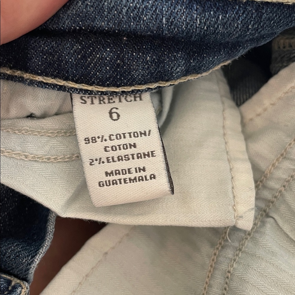 Abercrombie & Fitch Women’s Blue Denim Cutoff Shorts Distressed Hem - Stretch 6 - Picture 7 of 8
